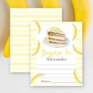 Banana Cake Time Capsule Message 