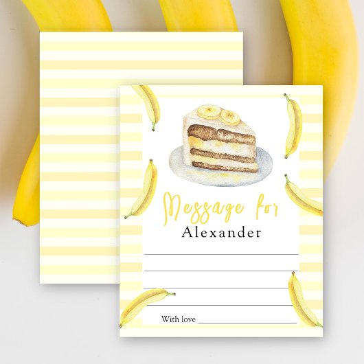 Banana Cake Time Capsule Message 