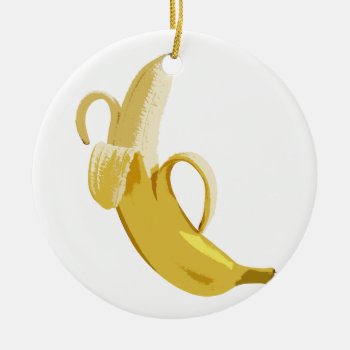 Banana Ceramic Ornament by OblivionHead at Zazzle