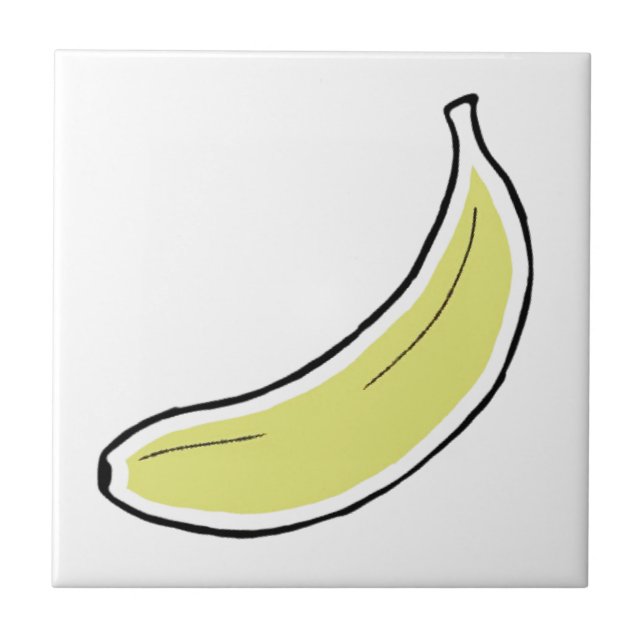 Banana Ceramic Tile (Front)