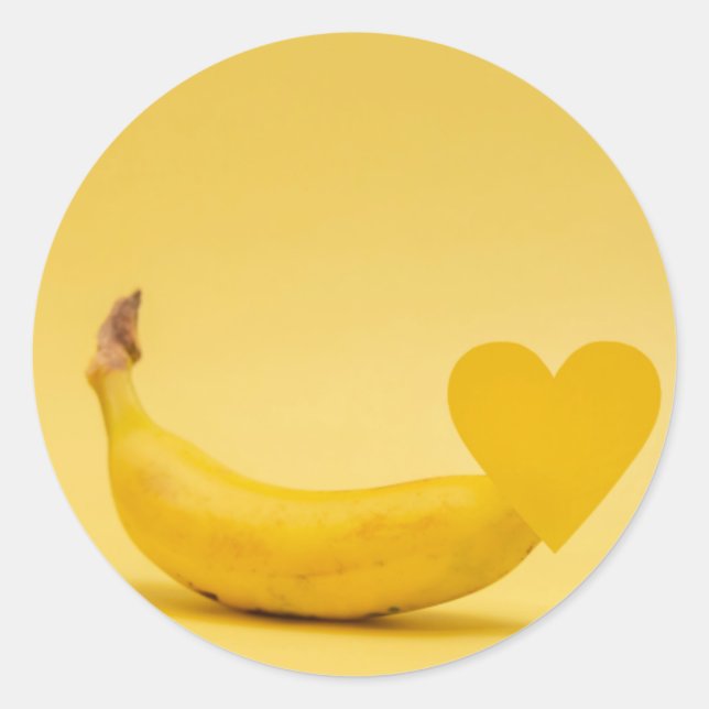 BANANA CLASSIC ROUND STICKER (Front)
