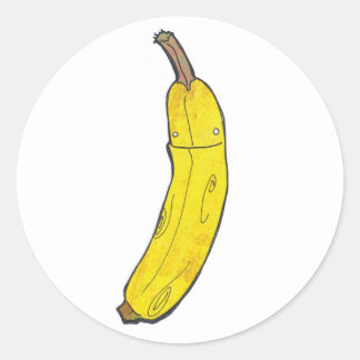banana classic round sticker