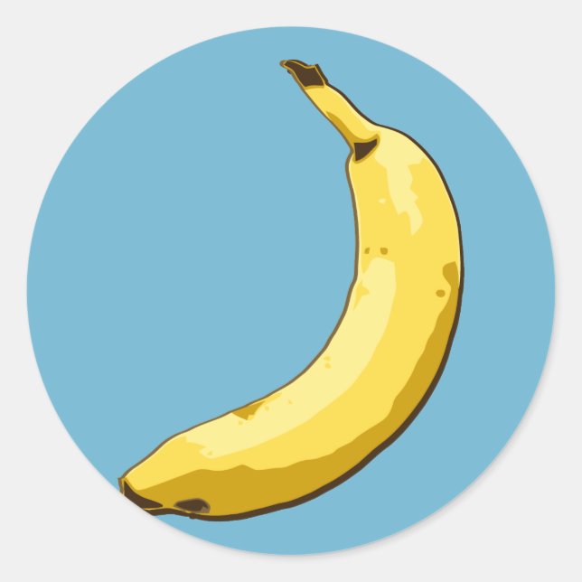 Banana Classic Round Sticker (Front)