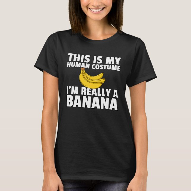 Banana Costume  Halloween Kids Men Women T-Shirt (Front)