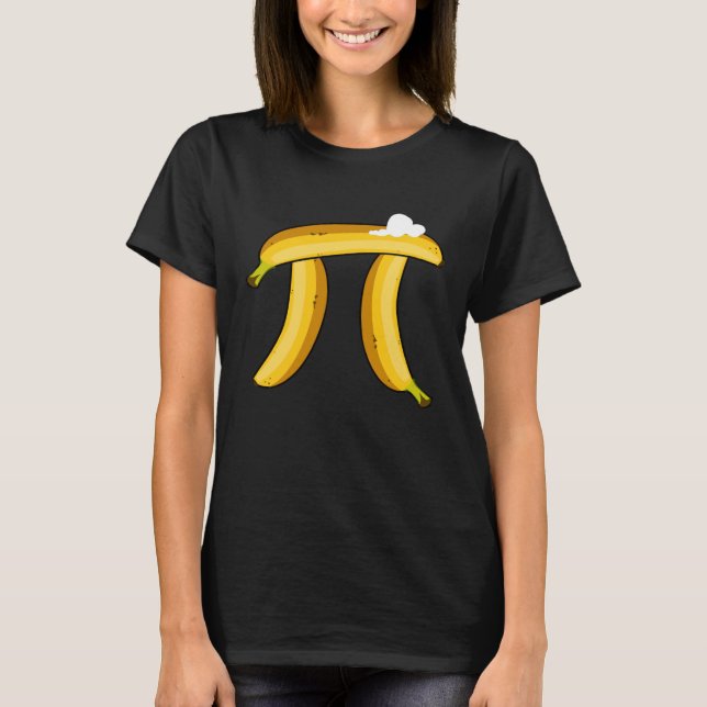 Banana Cream Pi Funny Pi Day Banana Cream Pi T-Shirt (Front)