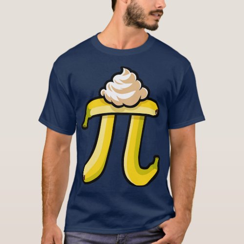 Banana Cream Pie Pi Day T_Shirt