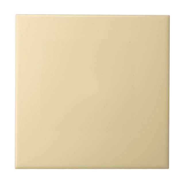 Banana Cream Pie Yellow Square Kitchen and Bath Ceramic Tile (Front)