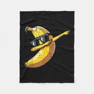 Banana Dab Sungles Cute Fruit Dance Boys Kids Men Fleece Blanket