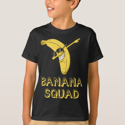 Banana Dabbing Sunglasses Smiling Face Fruit Lover T_Shirt