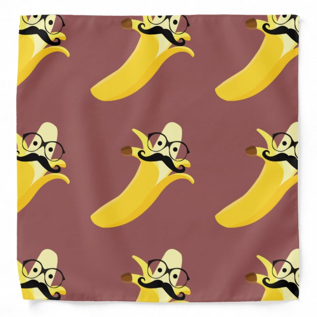 Banana-danda-stache Bandana (Front)