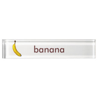 Banana Desk Name Plate