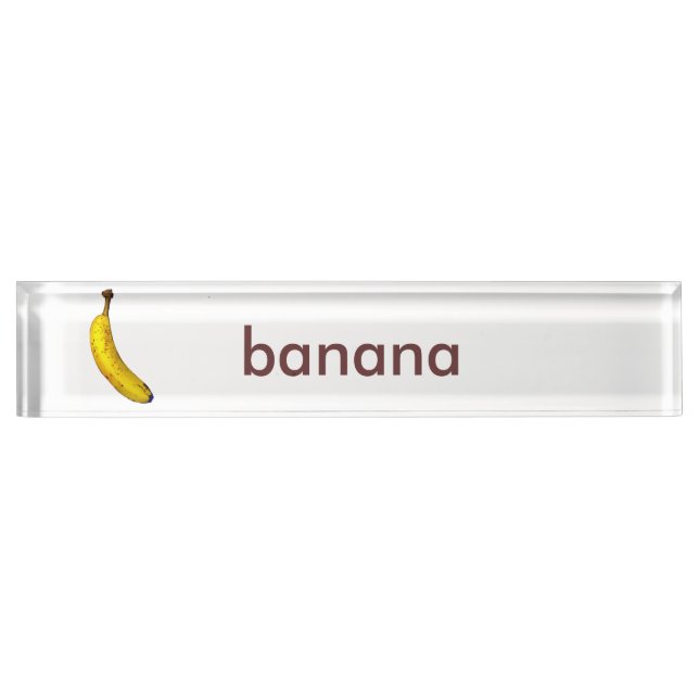 Banana Desk Name Plate (Front)