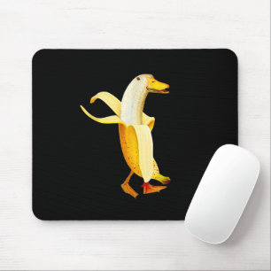 Banana Duck. Funny Anthropomorphic fruit Animals Mouse Pad