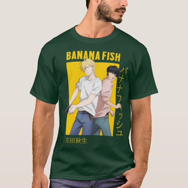 Banana Fish Ash Lyn Eiji Okumura Card Anime family T-Shirt (Front)