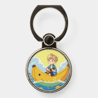 Banana fish vacation phone ring stand