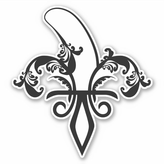 banana fleur de lis sticker (Front)