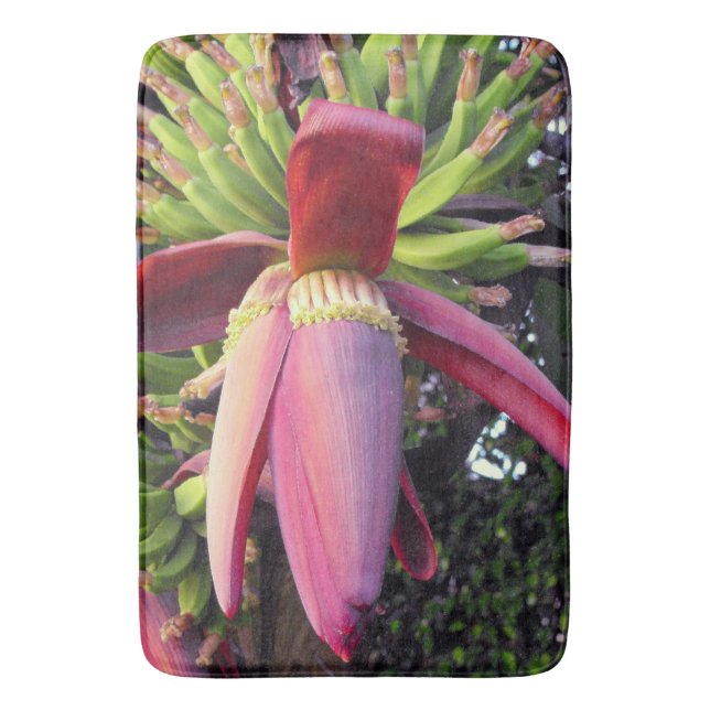 Banana Flower Closeup Bathroom Mat (Front Vertical)