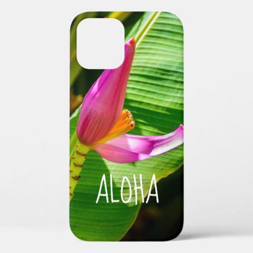 Banana Flower Limahuli Gardens Kauai Hawaii Cas iPhone 12 Pro Case