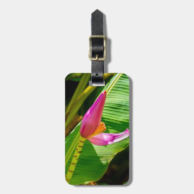 Banana Flower, Limahuli Gardens, Kauai, Hawaii Luggage Tag (Front Vertical)