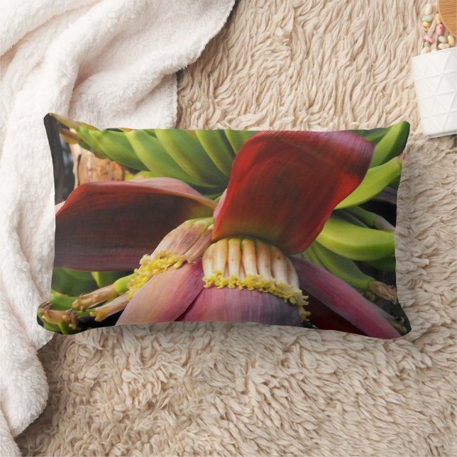 Banana Flower Lumbar Pillow (Blanket)