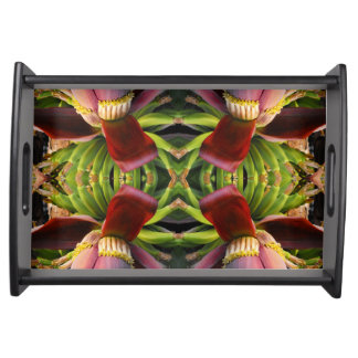 Banana Flower Pattern Serving Tray