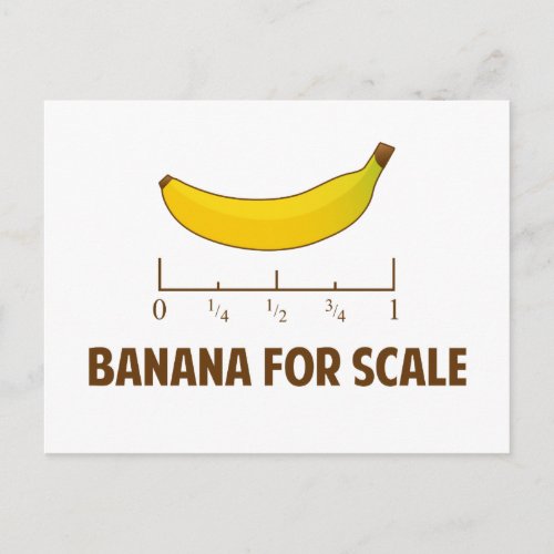 Banana For Scale Postcard