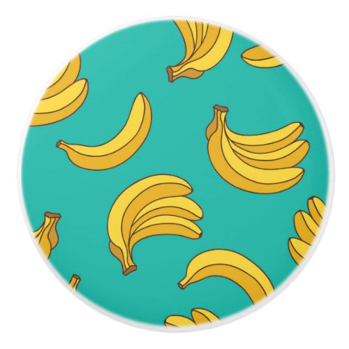 Banana Fruit Fun Pattern Ceramic Knob