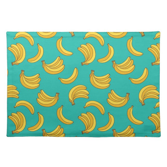 Banana Fruit Fun Pattern Cloth Placemat (Front)