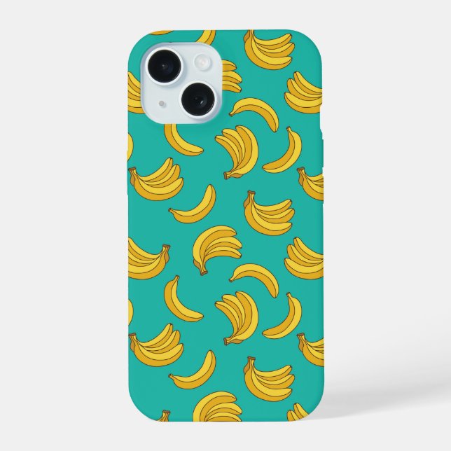 Banana Fruit Fun Pattern Iphone Case (Back)