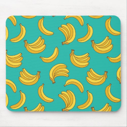 Banana Fruit Fun Pattern Mouse Pad