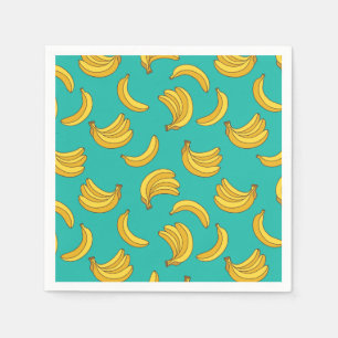 Banana Fruit Fun Pattern Napkins