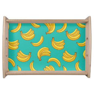 Banana Fruit Fun Pattern Serving Tray