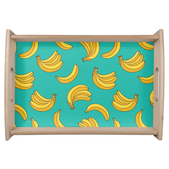 Banana Fruit Fun Pattern Serving Tray (Front)
