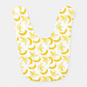 Banana fruit pattern baby bib