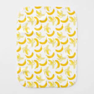 Banana fruit pattern baby burp cloth