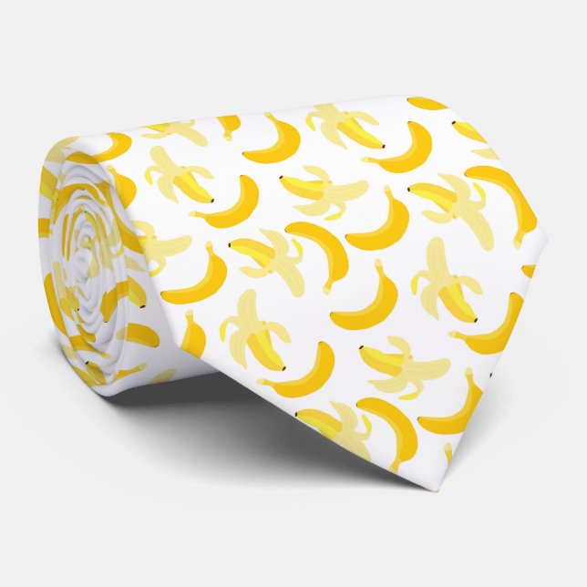 Banana fruit pattern neck tie (Rolled)