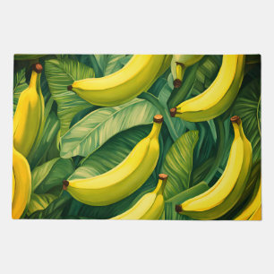 Banana Fruits and Leaves Tropical Mood Doormat