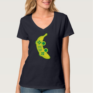 Banana Game Controller Gamer Fruit Food Technology T-Shirt