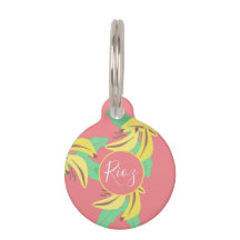 Banana Greenery Pattern Pink Green