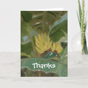 "Banana Grove" Letterpress Thank You Card