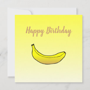 Banana Happy Birthday Card