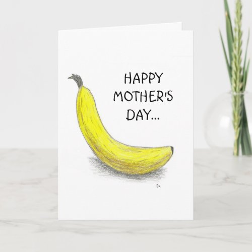 Banana HAPPY MOTHERS DAY Card