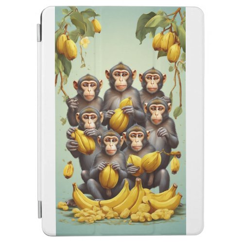 Banana Harvest Delight Monkey Madness T_Shirt De iPad Air Cover
