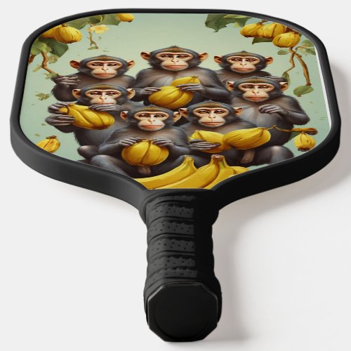 Banana Harvest Delight Monkey Madness T_Shirt Des Pickleball Paddle