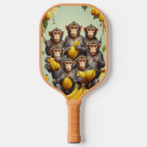 Banana Harvest Delight Monkey Madness T_Shirt Des Pickleball Paddle