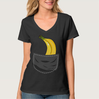 Banana In Pocket Graphic Fruit Vegan Veggie Health T-Shirt