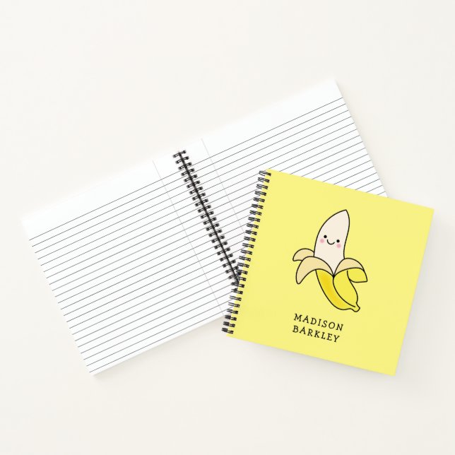 Banana Kid's Cute Kawaii Notebook (Inside)
