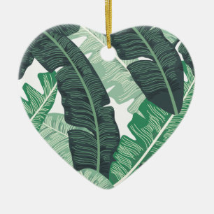 Banana Leaf Ceramic Ornament