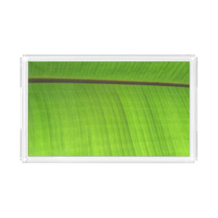Banana Leaf Close-Up Acrylic Tray