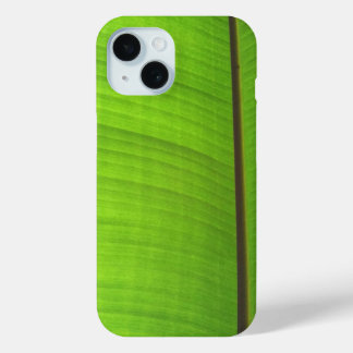 Banana Leaf Close-Up iPhone 15 Case